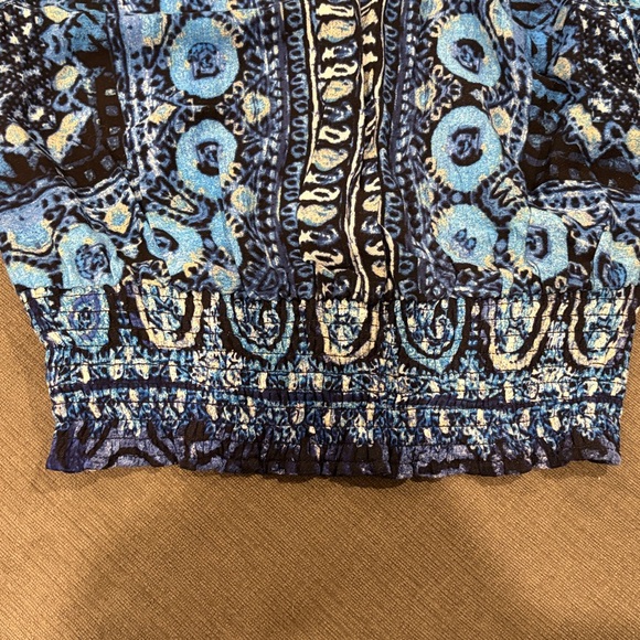 Free People Wild & Free Long Sleeve Blouse - NWOT!!women’s top tops crop cropped - Picture 6 of 9